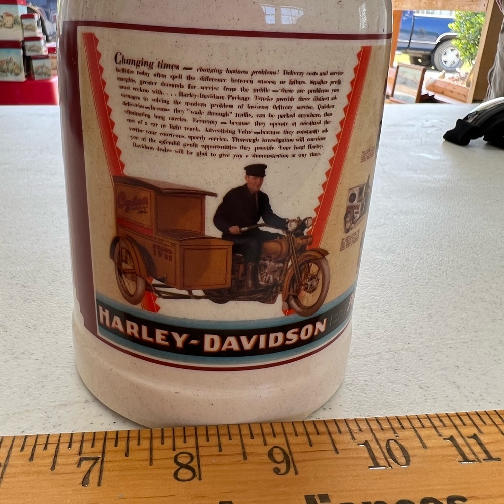 Harley Davidson Beer Stien. Only used for display purposes.